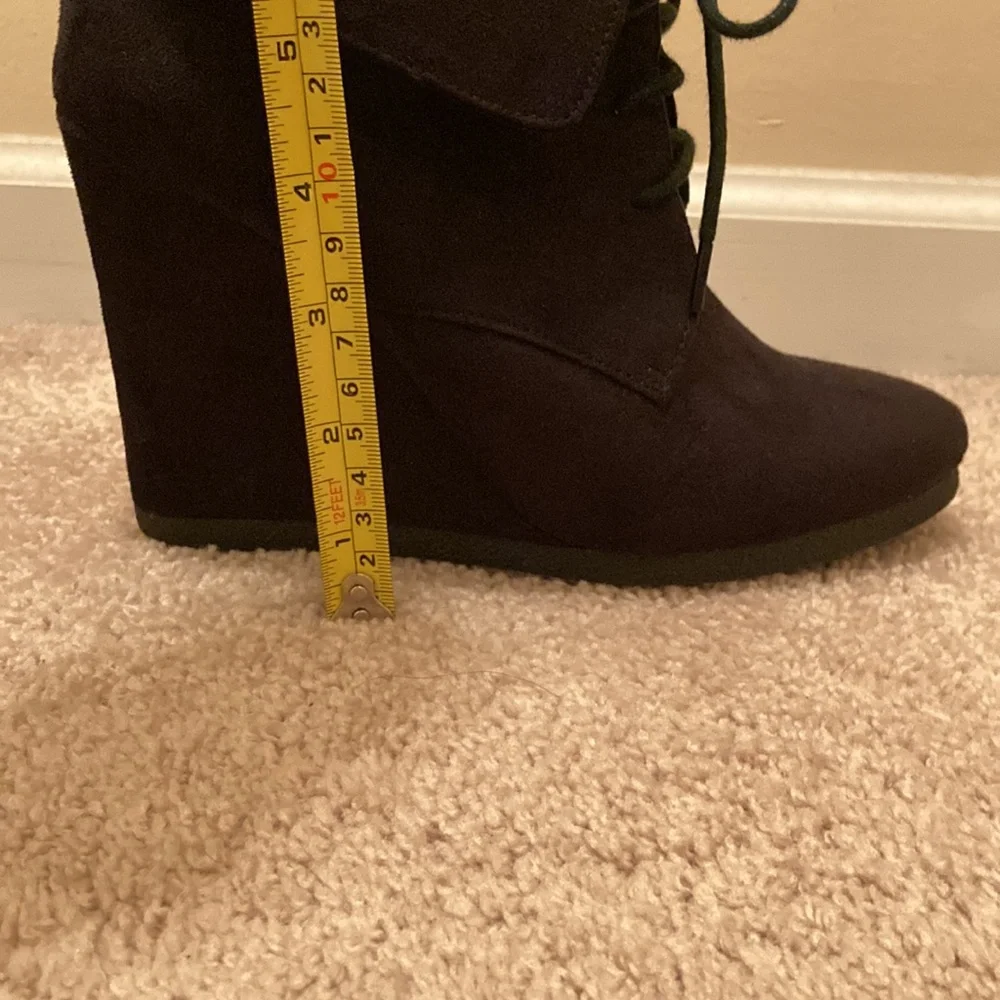 Mossimo Supply Co Black Suede Wedge Shoes - Picture 5 of 5